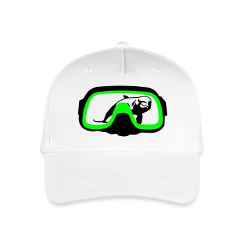Diving goggles - Organic Kids’ Baseball Cap - white - Front