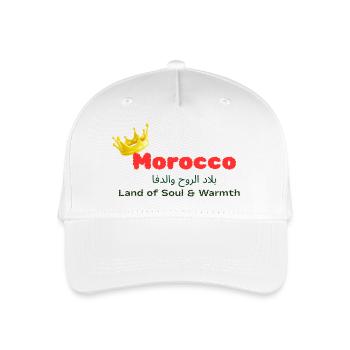 Morocco  - Organic Kids’ Baseball Cap - white - Front