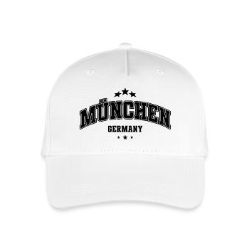 Munich Arch Lettering Logo - Organic Kids’ Baseball Cap - white - Front