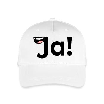 Positive Antwort JA - Kinder Bio Basecap - Weiß - Vorne