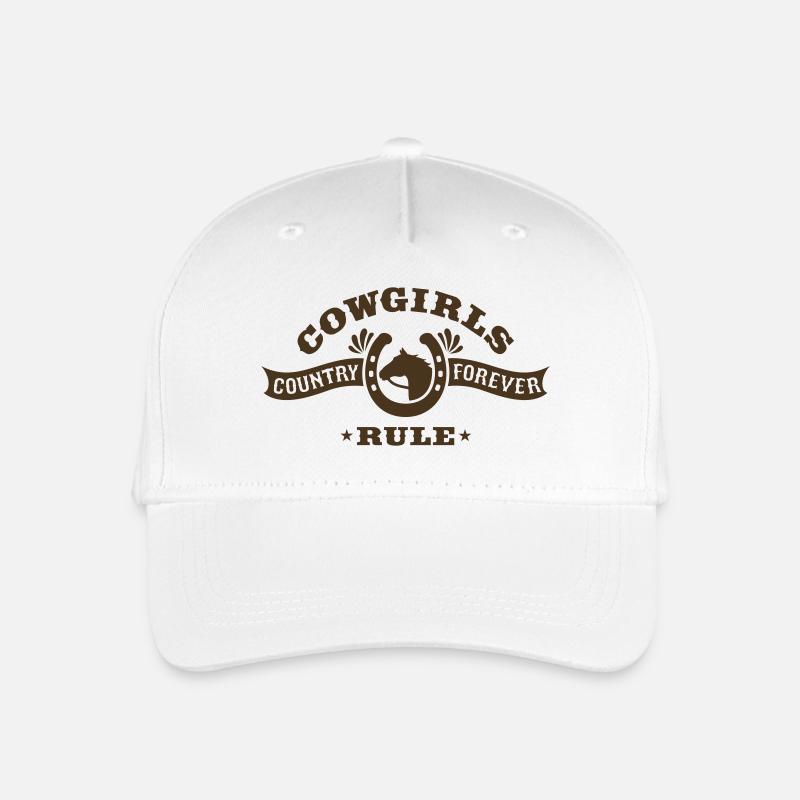 COWGIRLS RULE - Kinder Bio Basecap - Weiß