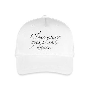 tanzen - Kinder Bio Basecap - Weiß - Vorne