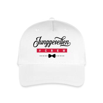 junggesellen crew - Kinder Bio Basecap - Weiß - Vorne