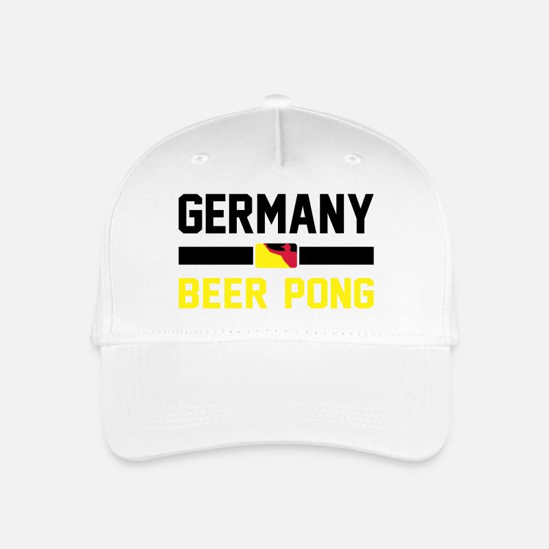 Germany Beer Pong - Kinder Bio Basecap - Weiß