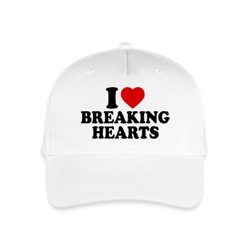 I love breaking hearts - Casquette de baseball bio Enfant - blanc - Devant