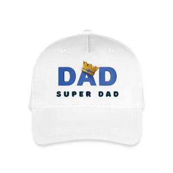 Super Dad - Organic Kids’ Baseball Cap - white - Front