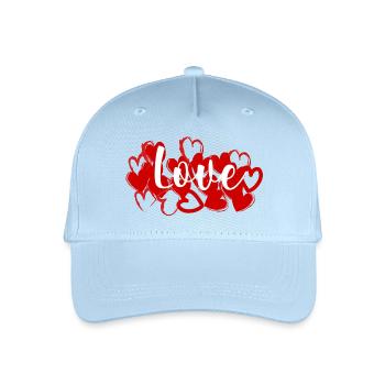 Liebe - Kinder Bio Basecap - Hellblau - Vorne