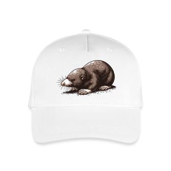 Maulwurf - Kinder Bio Basecap - Weiß - Vorne