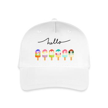 Hello Summer - Casquette de baseball bio Enfant - blanc - Devant