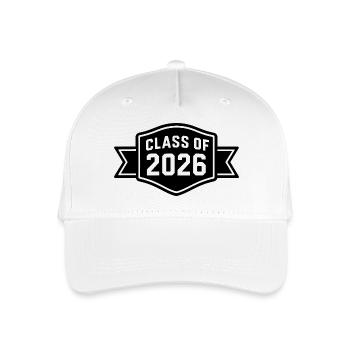 Class of 2026 - Organic Kids’ Baseball Cap - white - Front