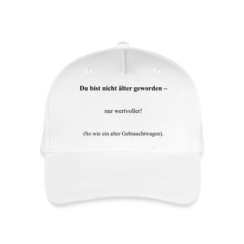 Geburtstag - Kinder Bio Basecap - Weiß - Vorne