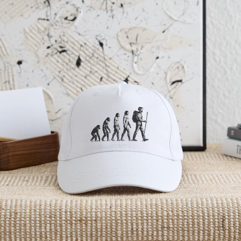 Evolution to Wandersmann Grunge Design Organic Kids’ Baseball Cap