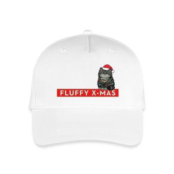 Noël duveteux – Noël chat mignon - Casquette de baseball bio Enfant - blanc - Devant