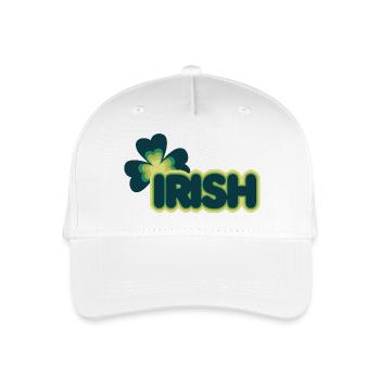 Retro Shamrock Glow - Kinder Bio Basecap - Weiß - Vorne