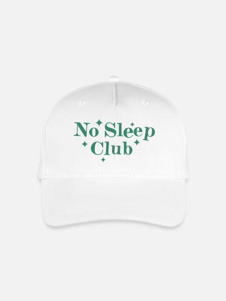 No Sleep Club - Kinder Bio Basecap - Weiß