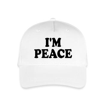i come in peace im peace couple - Casquette de baseball bio Enfant - blanc - Devant