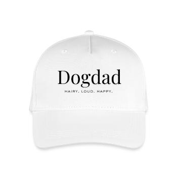Hundepapa – Haarig. Laut. Glücklich. - Kinder Bio Basecap - Weiß - Vorne