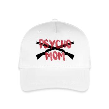 PSYCHO MOM - Kinder Bio Basecap - Weiß - Vorne