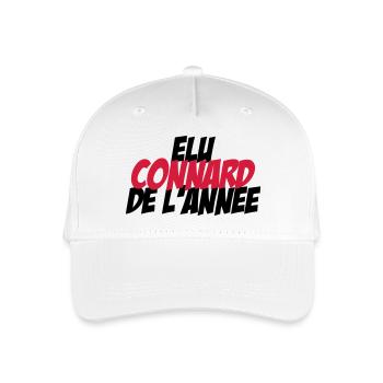 Elu Connard de l'année ! - Casquette de baseball bio Enfant - blanc - Devant