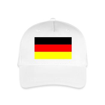 Allemagne couleurs noir rouge or - Casquette de baseball bio Enfant - blanc - Devant