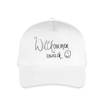 Willkommen zurück :) - Kinder Bio Basecap - Weiß - Vorne