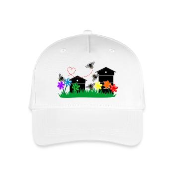 Serres à miel - Casquette de baseball bio Enfant - blanc - Devant