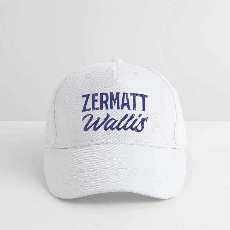 Zermatt Wallis Alpine Script Kinder Bio Basecap
