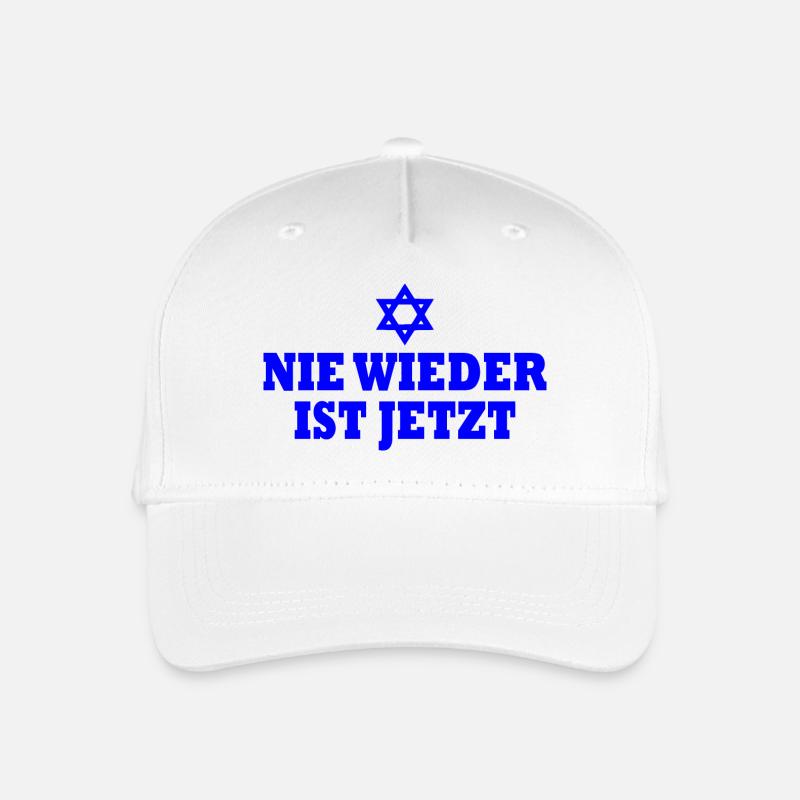 Nie wieder ist jetzt - Kinder Bio Basecap - Weiß