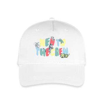 NEW TO THE CREW- WELCOME BABY - Organic Kids’ Baseball Cap - white - Front