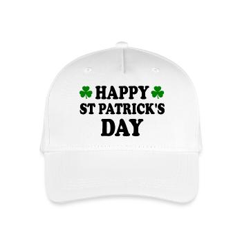happy st patrick's day - Organic Kids’ Baseball Cap - white - Front