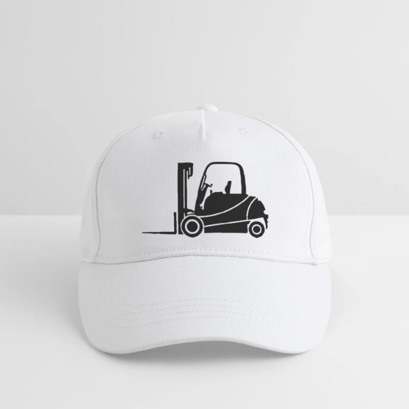 Forklift Silhouette: Trasporto & Carrello Elevatore Driver Cappellino da baseball ecologico per bambini