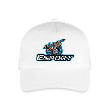 E-Sport-Helden Poseidon und Dreizack - Kinder Bio Basecap - Weiß - Vorne