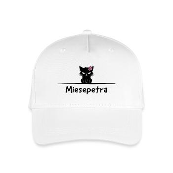 Miesepetra Pun: Petra Miesepeter - Organic Kids’ Baseball Cap - white - Front