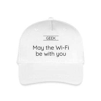GEEK - Que le Wi-Fi soit avec vous - Casquette de baseball bio Enfant - blanc - Devant