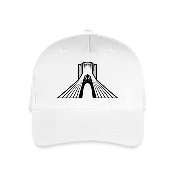 Azadi Tower Iran - Kinder Bio Basecap - Weiß - Vorne