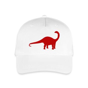 Silhouette du brontosaure - Casquette de baseball bio Enfant - blanc - Devant