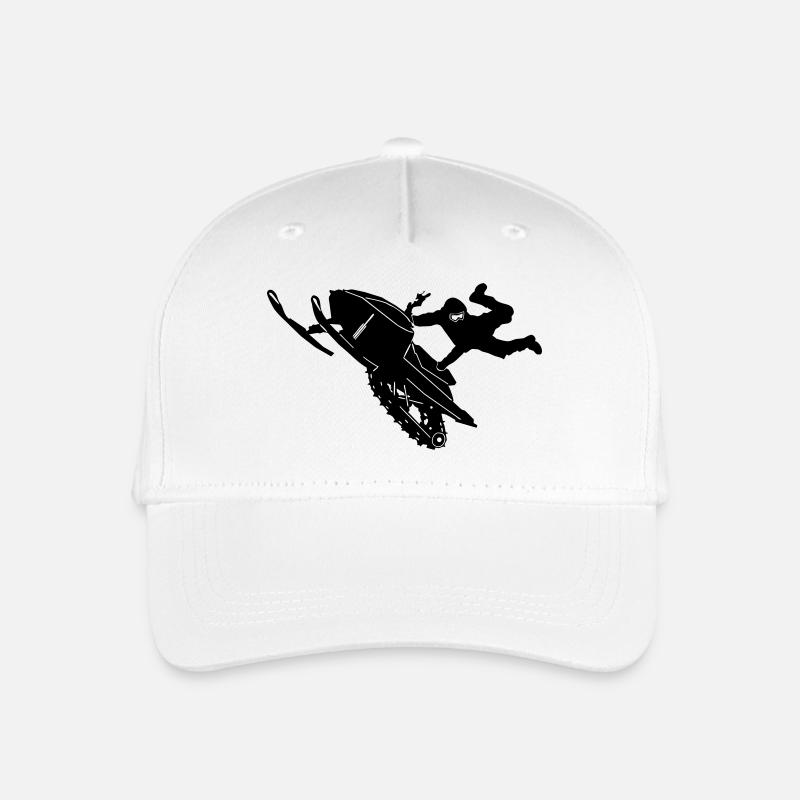 Motoneige pilote Stunts - Casquette de baseball bio Enfant - blanc