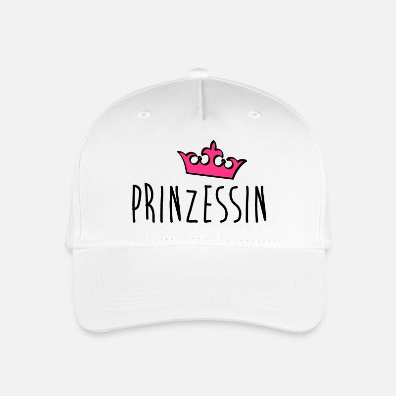 prinzessin - Kinder Bio Basecap - Weiß