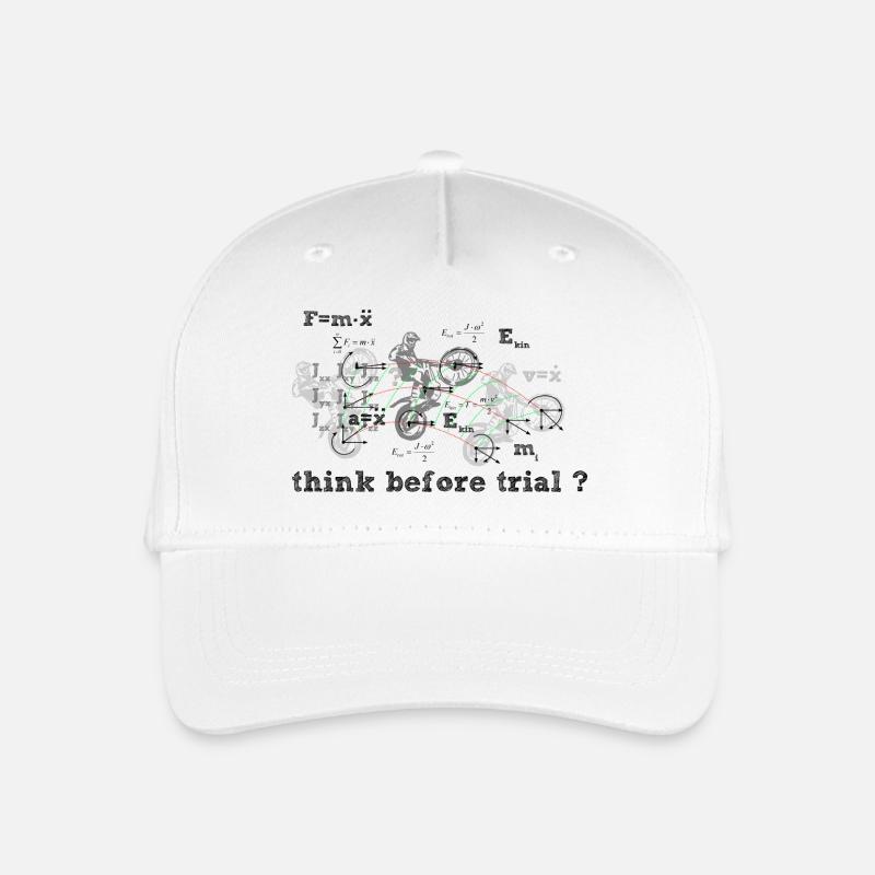 Pensez avant le procès? - Casquette de baseball bio Enfant - blanc