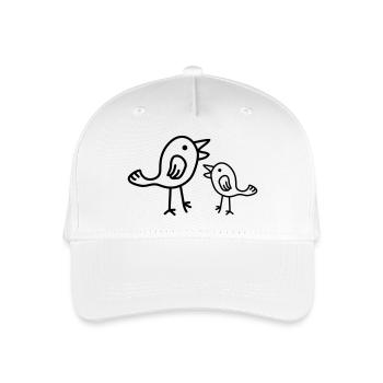 Birds - Casquette de baseball bio Enfant - blanc - Devant