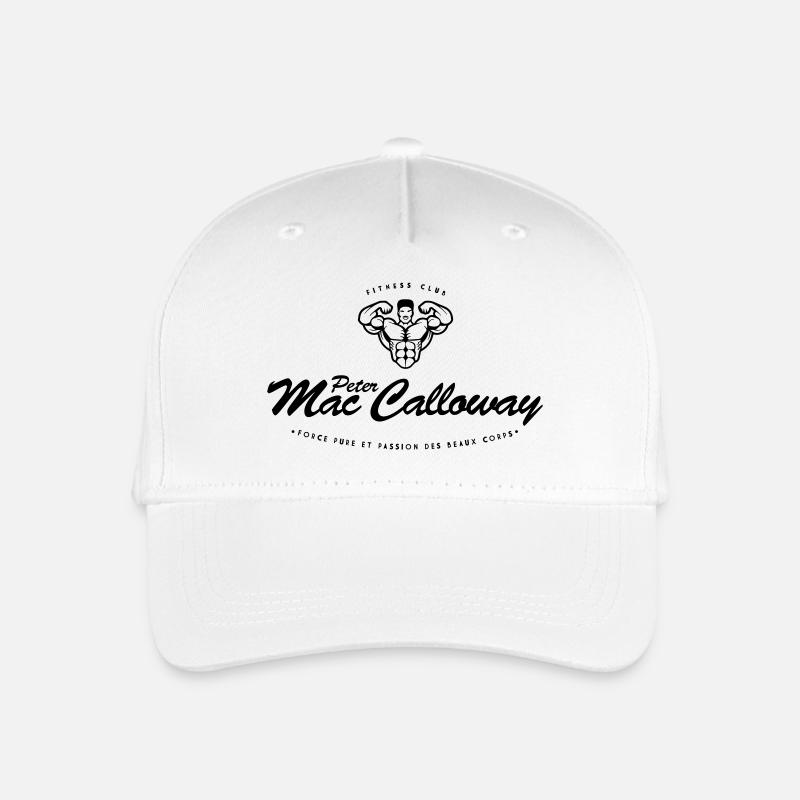 Peter Mac Calloway Fitness Musculation - Casquette de baseball bio Enfant - blanc