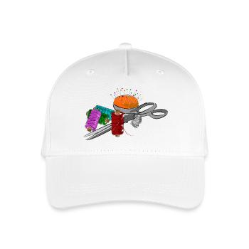 Schneider Motiv mit Schere - Kinder Bio Basecap - Weiß - Vorne