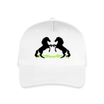 Horses - Organic Kids’ Baseball Cap - white - Front