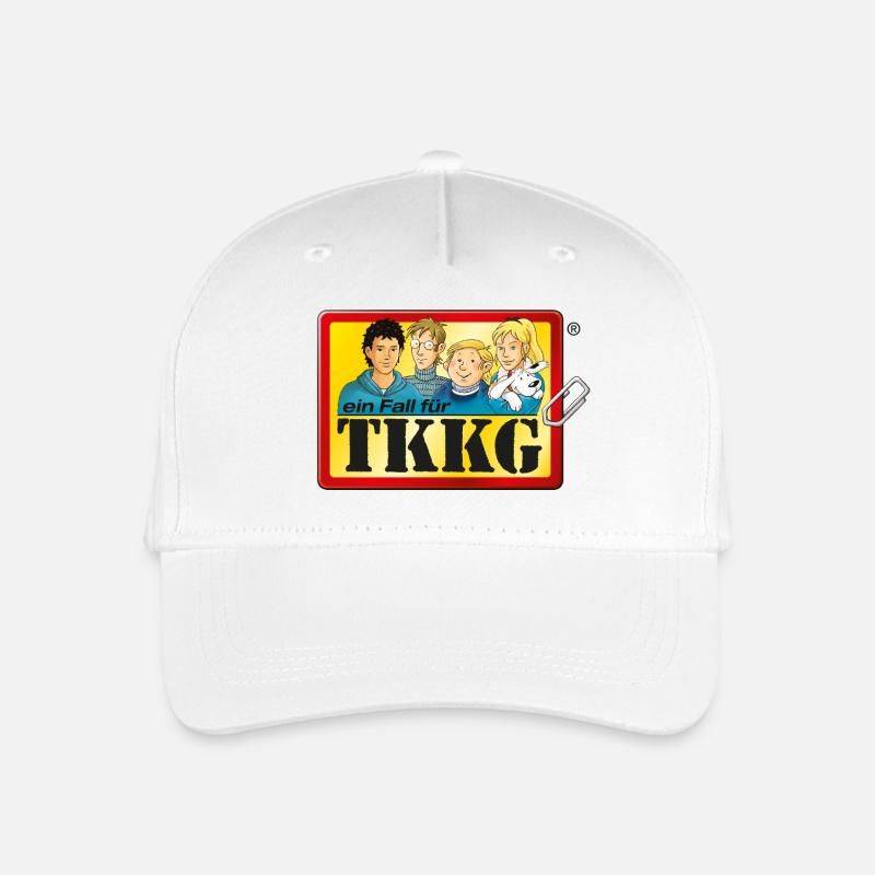 TKKG Logo Ein Fall Für TKKG - Kinder Bio Basecap - Weiß