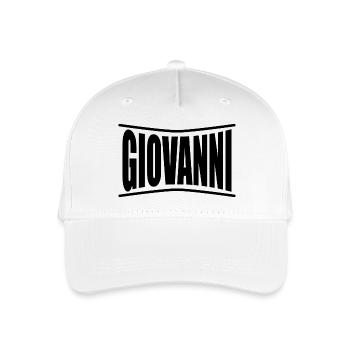 t-shirt Giovanni t-shirt gift idea - Organic Kids’ Baseball Cap - white - Front