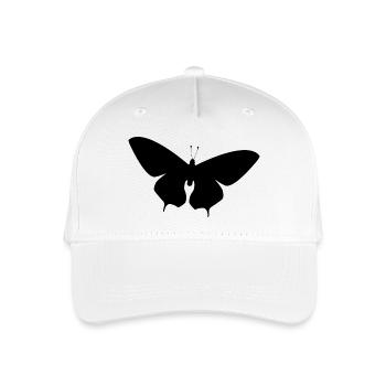 Einzigartiges Schmetterling T Shirt Design - Kinder Bio Basecap - Weiß - Vorne