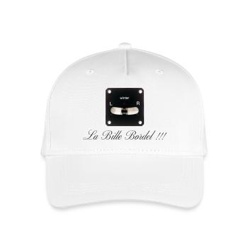 The messy ball DOWN - Organic Kids’ Baseball Cap - white - Front
