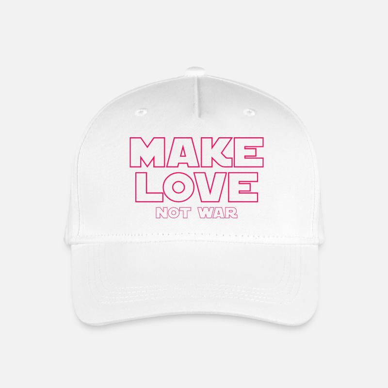MACH LIEBE STATT KRIEG - Kinder Bio Basecap - Weiß