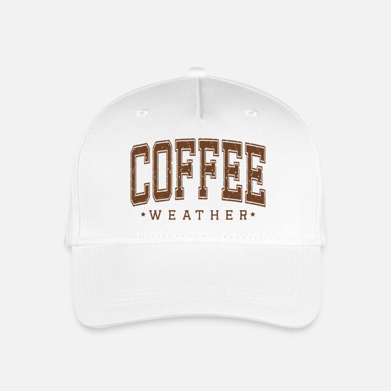 Kaffee Wetter - Kinder Bio Basecap - Weiß