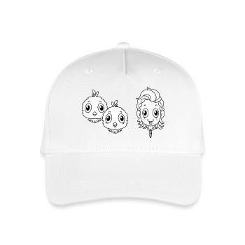 Haustier Vogel - Kinder Bio Basecap - Weiß - Vorne